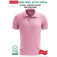 Crocodile POLO T-Shirt / With Plain Pink Neck