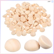 Flat Wood Decorative Half Beads for Crafting junshaoyipin