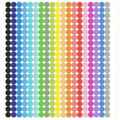 6720 Dot Stickers Round Color Coded Labels Round Dot Stickers 20 Colors Office Classroom Stickers