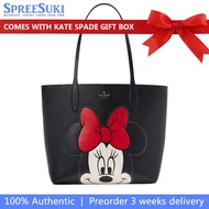 Kate Spade Handbag In Gift Box Disney X Kate Spade New York Reversible Minnie Large Tote Black Multi
