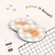 Feragatha Coaster Custom Coaster Drink Coaster Wooden Coaster Korean Dessert Motif