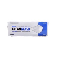 หน้ากากอนามัย KLEAN MASK กัน PM 2.5 กระชับใบหน้า ได้ 25 ชิ้น/กล่อง สีดำ / ขาว