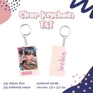GANTUNGAN Clear keychain TXT acrylic keychain