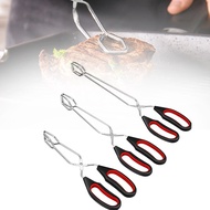 [Hot-LM]Long Handle Food Forceps Kitchen Scissor Tongs Cooking Baking Bread Food Tong