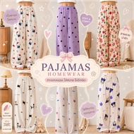 PAJAMAS HOMEWEAR Express Delivery Japanese Silk Pants Soft Fabric Comfortable To Wear Cute Pattern S