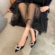 DNC60 high heels with closed toe stones and 7-inch stiletto heels, super classy