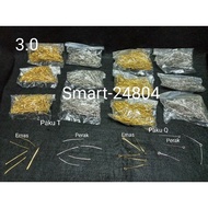 T and Q nails size. 3.0/2 packs