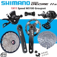 SHIMANO DEORE M5100 Groupset 1X11 speed MTB Shifter RD Sunshine Cassette HG601 Chain IXF Crankset