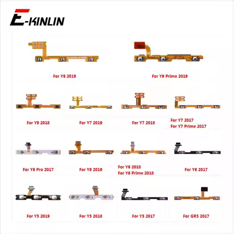 Power ON OFF Mute Switch Control Key Volume Button Flex Cable For HuaWei Y9 Y7 Y6 Pro Y5 Lite Prime 