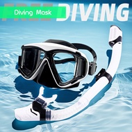 Adult anti-fog diving goggles snorkeling sanbao equipment 180 degree 3 mask full dry breathing tube 