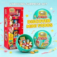 MGA's Miniverse Real Brands Vending Machine (Teal or Red) - Collect 3 Exclusive Mini Snacks, Display