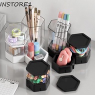 INSTORE1 Anime Figure Case, Hexagonal Dustproof Single Doll Storage Box, Multifunctional Acrylic Single Stackable Figures Display Case for Home