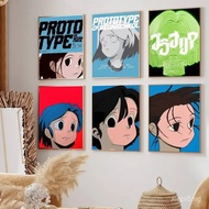 Cartoon Art A-Aokizy Poster Prints, Modern Wall Art, Living Room, Bedroom, Dining Room, Bar, Cafe, H