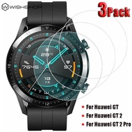 [3 Pieces] [9H Hardness Anti-Scratch Tempered Glass Watch Screen Protector Film Compatible with Huawei Watch GT / Huawei Watch GT2 / Huawei Watch GT2 Pro]