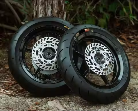 12in Moto Mag Wheel Set w/Kenda Curve Tires - Fits 250cc-1000cc MX500 MX650 SX500 RSF650 Razor EM-5 
