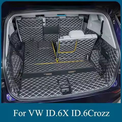 Custom Car Trunk Mat For VW ID.6X ID.6 Crozz 2022-2025 67 Seat Accessories Auto Goods Interior Vehic
