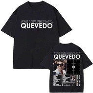T-shirt daripada album "Buenas Noches" oleh penyanyi rap QUEVEDO. T-shirt fesyen bersaiz besar berku