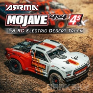 ARRMA 1/8 MOJAVE 4S 4X4 RTR Brushless Desert Truck, White/Red ARA4404