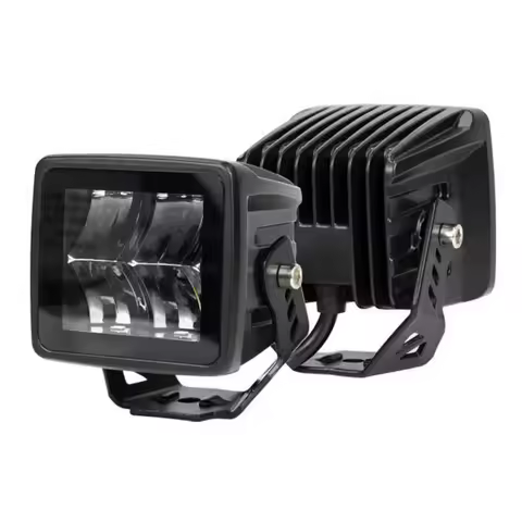 Pair 3 inch Led Work Lights White Yellow 4x4 Led Light Bar Spot 8000LM A-pillar Fog Mount for Tracto