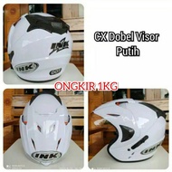 Helm ink kw jp8 double visor putih