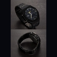 jam tangan wanita jam tangan lelaki G Shock GA2100 Custom Casioak(AP)bnb Stainless Steel Bezel Strap