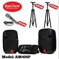 Speaker Portable Aktif BareTone BT AM400P