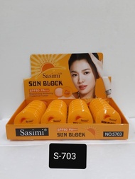 S703 แป้งพัฟกันแดด Sasimi SUN POWDER SPF 60++คุมมันพกพาสะดวก