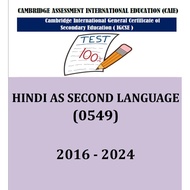 Igcse Past Year Papers Hindi As Second Language Paper 1,2