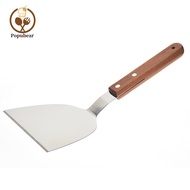 Popubear  Stainless Steel Steak Fried Shovel Leaky Spatula Pizza Peel Spade Kitchen Tool
