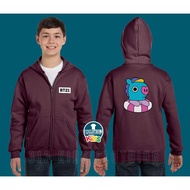 BT21 Mang Children's Zipper Hoodie Jacket - 313 Cloth