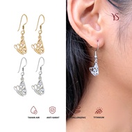 Butterfly Semicolon Earrings Anti-Rust Titanium Earrings | Your Soul Jewelry