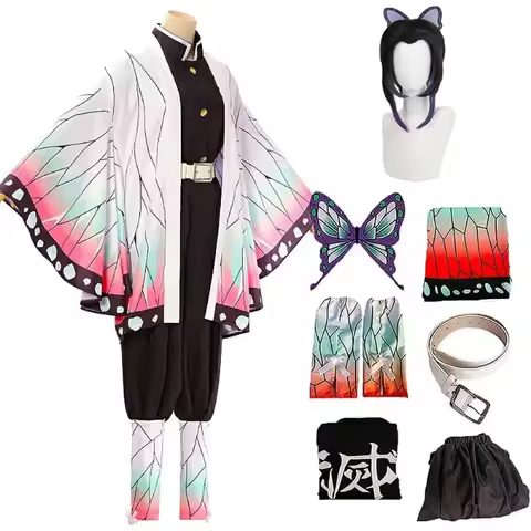 Demon Cosplay Tanjiro Nezuko Cosplay Kids Shinobu Costume Japanese Anime Cartoon Halloween Costume C