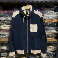 Evisu Zip Up Hoodie biru Size M 67x54