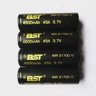 Original BST IMR 4500mAh 45A 21700 Battery Lithium Li-ion AWT High Drain 3.7V 4.2V Rechargeable Batt