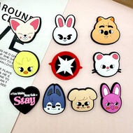 Cute Bunny and Fox PVC Shoe Charms - Detachable Buckles for Women's Shoes