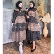 Dress GAMIS MIDI DRES KEKINIAN GAMIS MIDI DRES RAYON PREMIUM HOME DRES