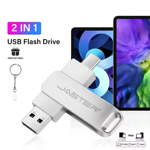 2 in 1 Otg TYPE-C USB-C Flash Pen Drive Metal Memory Stick Usb 2.0 Flash Disk 64G 2tb USB2.0 Dual C 