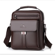 Men Crossbody Shoulder Bags Waterproof Vintage Men Handbags Large Capacity Pu Leather Bag Man Messenger Bags Tote Bag