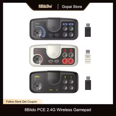8Bitdo PCE Core 2.4G Wireless Controller Gamepad for PC Engine Mini/CoreGrafx Mini /TurboGrafx-16 Mi