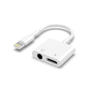 2 in 1 Headphone Adapter for iPhone [Apple MFI Certified] Lightning to 3.5mm Headphone Jack Adapter 