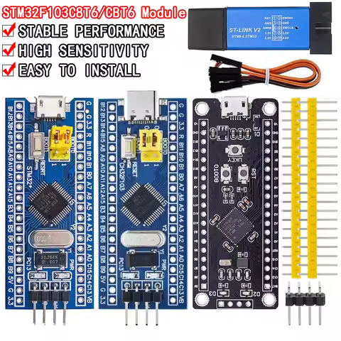 STM32F103C8T6 CH32F103C8T6 ARM STM32 Minimum System Development Board STM32F401 STM32F411 + ST-LINK 