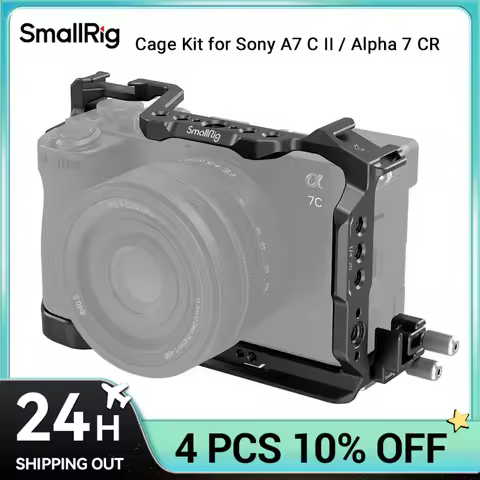 SmallRig Cage Kit for Sony Alpha 7 C II / Alpha 7 CR Full Cage with Cable Clamp with Quick-Release P