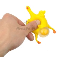 GANTUNGAN Slk Keychain SQUISHY ANTI OMTHHSYL STRESS Laying Chicken MODEL YELLOW