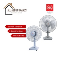 KDK A40AS 16 inch Table Fan with 3 Speed Settings | Detachable Base