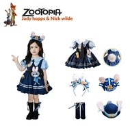 Judy dess Set Zootopia Cosplay And Nick Costume