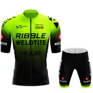 ชุดเสื้อเจอร์ซีย์นักปั่น2022 HUUB Ribble Weldtite ชายเสื้อปั่นจักรยานแขนสั้นชุดจักรยานเสื้อเจอร์ซีย์
