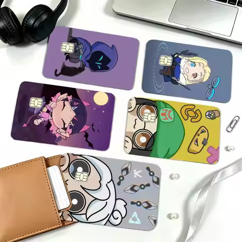 cartoon V-Valorant Credit Card HD Stickers Small Chip Waterproof Sticker Game Card Decal Gift