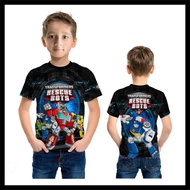 2S5 - Transformers Rescue Bots Fullprint Custom Cartoon Kids T-Shirt