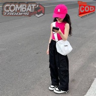 Girls' CARGO PANTS, GIRLS' LONG PANTS, GIRLS' CARGO PANTS, CHILDREN'S CARGO PANTS