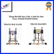 Thang Rút Đôi Inox Chữ A 3m8 5m 5m6 Nakata TM238/TM250/TM256